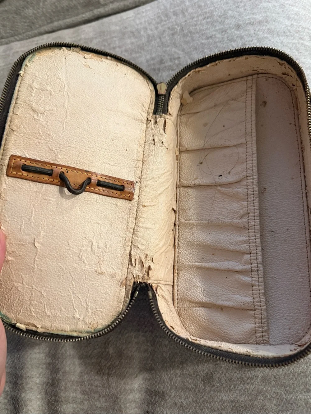 Louis Vuitton Monogram Canvas Pouch in Brown and Gold